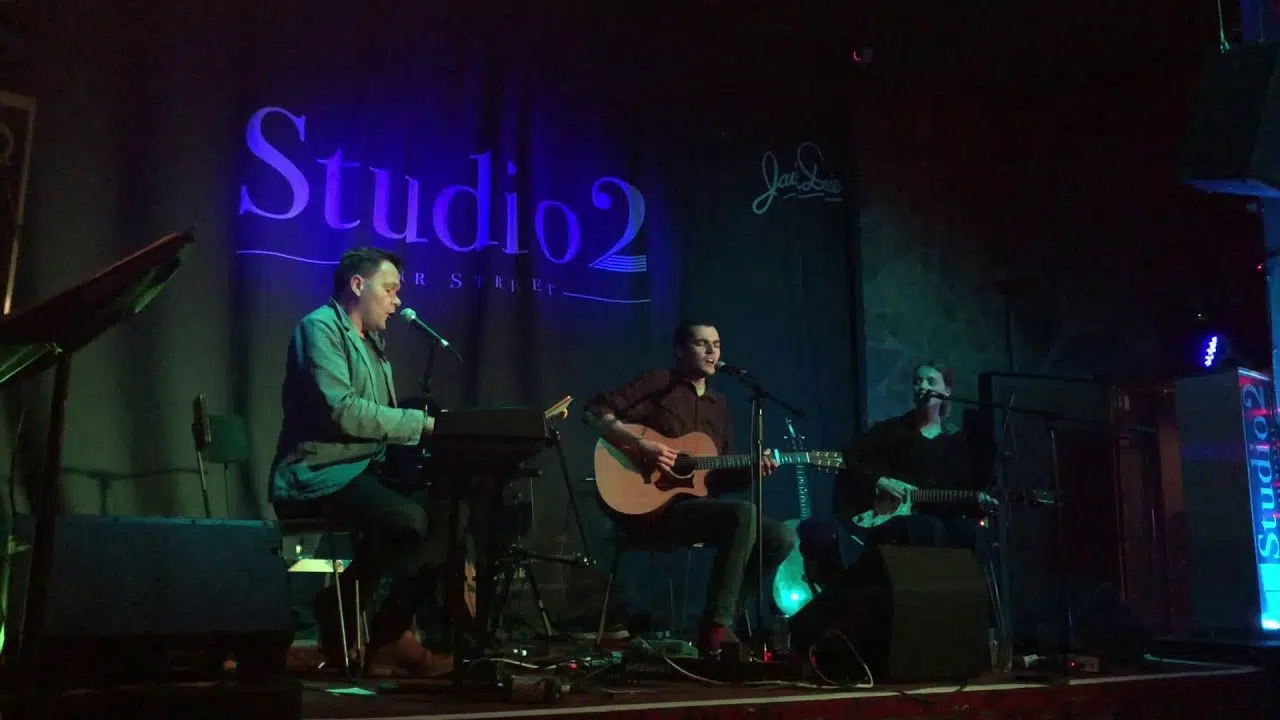 Bridie, Bateman & Neale performing the Crowded House classic 'Fall At Your Feet' at Studio2, Liverpool on 7th June 2019.